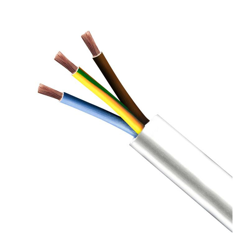 CABLE ELECTRICO BARRYFLEX-MAN H05VV-F 4G1,5mm2 BLANCO - ROLLO 25 METROS