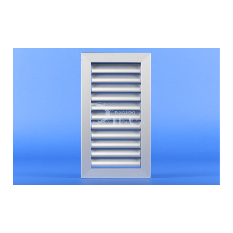 Rejilla Lama Curva CV1 + R 100 x 1000 Color ALUMINIO