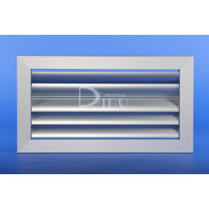 Rejilla Lama Curva CH2 + R 100 x 300 Color ALUMINIO