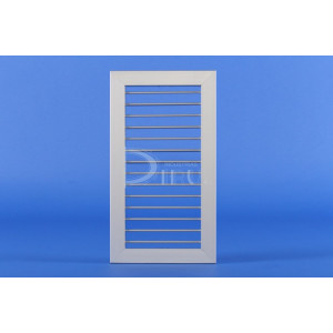 Rejilla Lamas Orientables Simple Deflexión MV + M 100 x 250 Color ALUMINIO