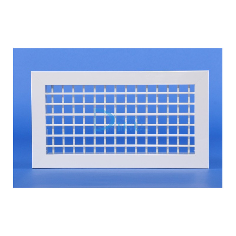 Rejilla Lamas Orientables Doble Deflexión MHV + M 200 x 250 Color BLANCO