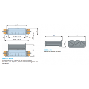 Rejilla Lamas Orientables Doble Deflexión MHV + R 250 x 350 Color ALUMINIO